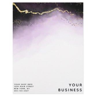 Ethereal Mist Ombre Amethyst Purple Custom Shop Letterhead