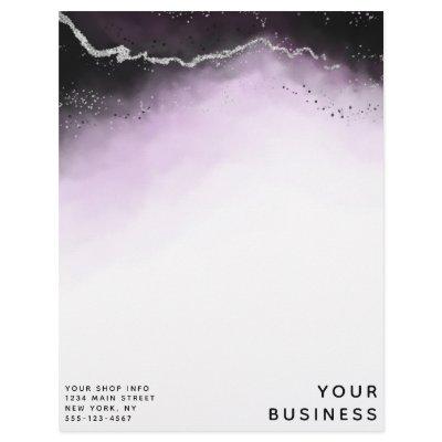 Ethereal Mist Ombre Ultra Violet Moody Custom Shop Letterhead
