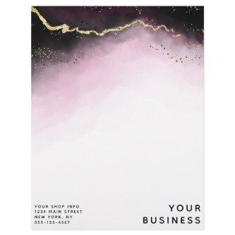 Ethereal Mist Ombre Wine Burgundy Custom Shop Letterhead