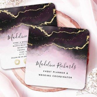 Ethereal Mist Ombre Wine Burgundy Watercolor Moody Square