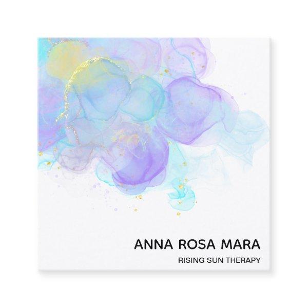 ** Ethereal  QR .  AP46 Gold Glitter Logo Abstract Square