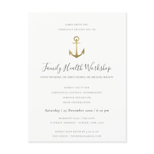 EUCALYPTUS BLUSH ROSE GREY PINK WORKSHOP EVENT ANNOUNCEMENT POSTCARD