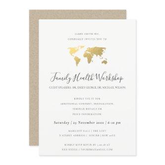 EUCALYPTUS BLUSH ROSE KRAFT GREY WORKSHOP EVENT INVITATION