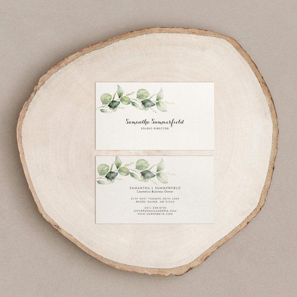Eucalyptus Minimalist Elegant Script Watercolor