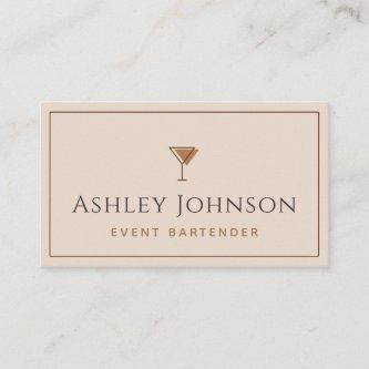 Event Bartender Cocktail Mixologist Pastel Brown