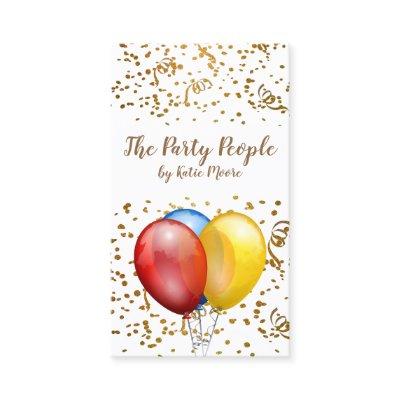 Event Planner Balloons Confetti