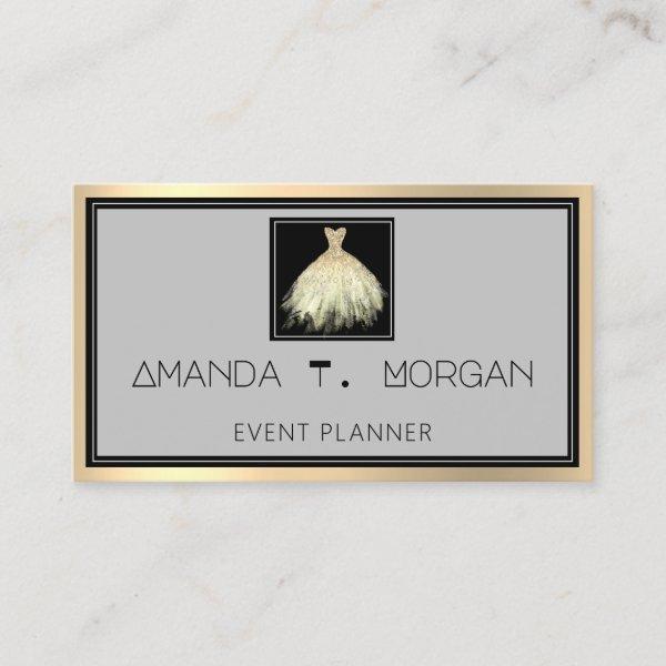 Event Planner Dance Wedding Blogger Dress Gold