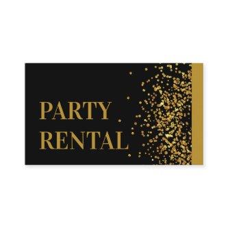 Event Planner Party Rental Tableware Gold Glitter