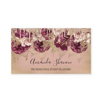 Event Planner Roses Flowers Drips QR CODE Logo