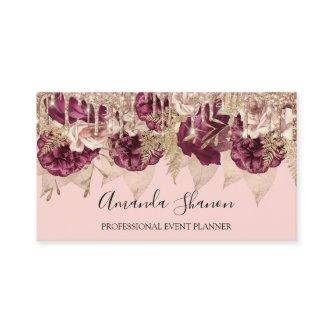 Event Planner Roses Flowers Drips QRCODE Logo