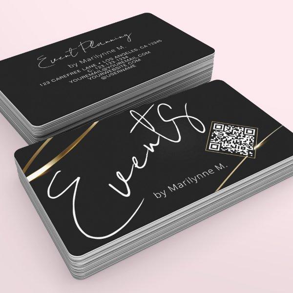 Event Planning Modern Black