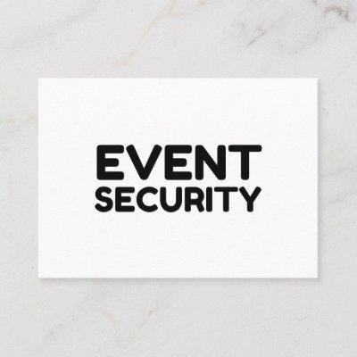 EVENT SECURITY