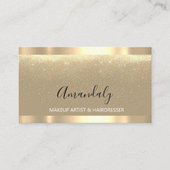 Event Wedding Planner Makeup Artist Confetti Gold