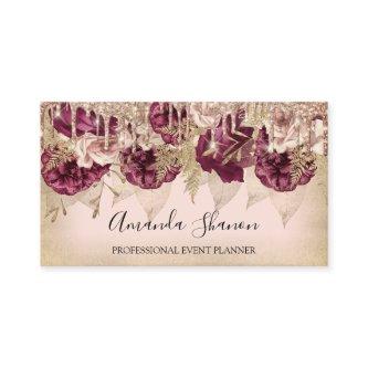 Event Wedding Planner Roses Flowers Drips QR Logo