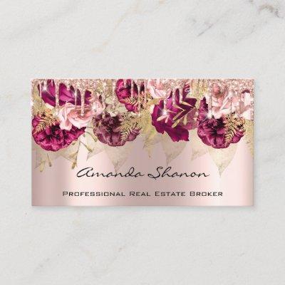Event Wedding Planner Roses Pink Drip LogoQRCODE