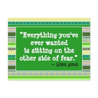 Everything you've ever wanted, Encouragement Green Postcard