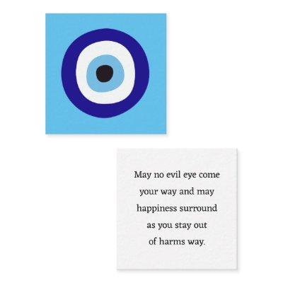 Evil Eye Blue Nazar Good Karma Pass Along Cards