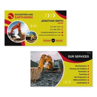 Excavating, Land clearing, Construction, Earthwork