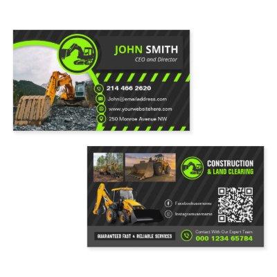 Excavating, mulching, land clearing, Construction