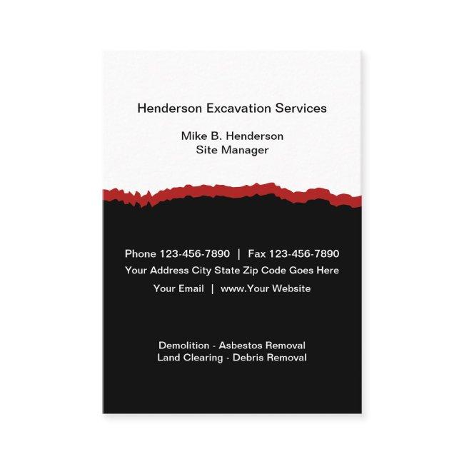 Excavation Services Modern Vertical