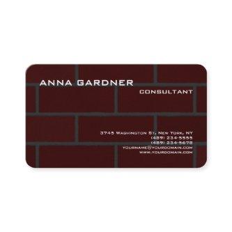 Exclusive Brown Red Brick Wall Creative Modern