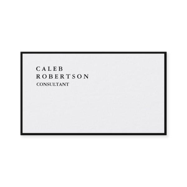 Exclusive Special Plain Black Border White Trendy