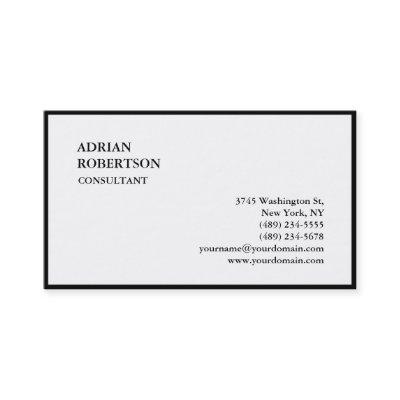 Exclusive Special Plain Black Frame White Trendy