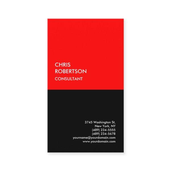 Exclusive Special Red Black Modern Minimalist