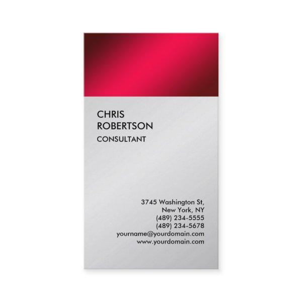 Exclusive Special Red Grey Modern Minimalist