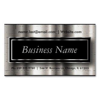 Executive - Black & Silver Metallic Accents Magnetic