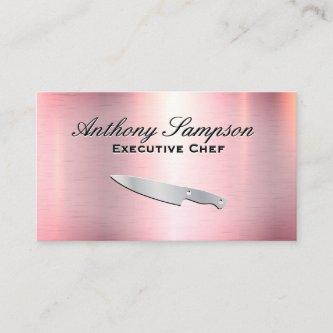 Executive Chef | Pink Silver Metallic
