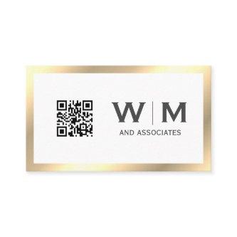 Executive Gold Classic Monogram | QR CODE