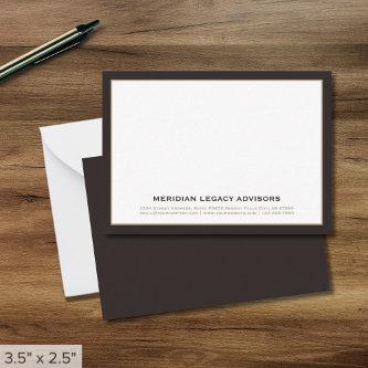 Executive Professional Note Card
