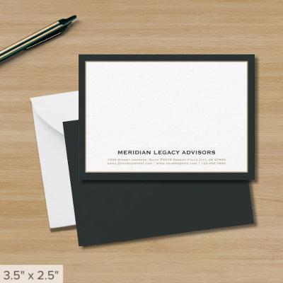 Executive Professional Note Card