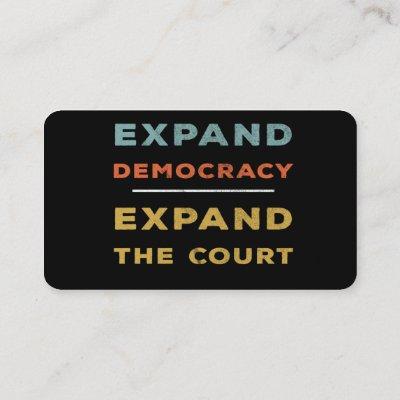 Expand Democracy, Expand The Court