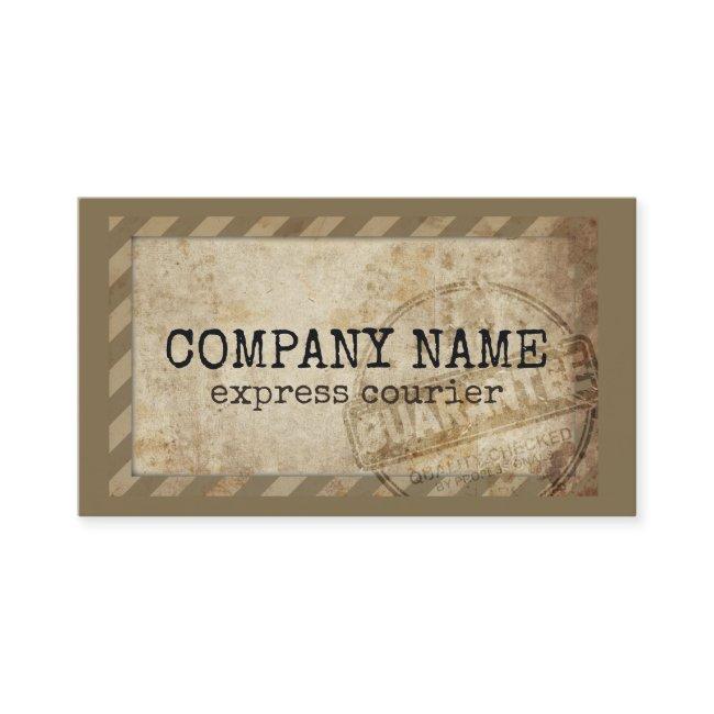 Express Courier Delivery Service Vintage Card