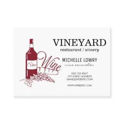 Expressive Brushed Texture Vino Wine