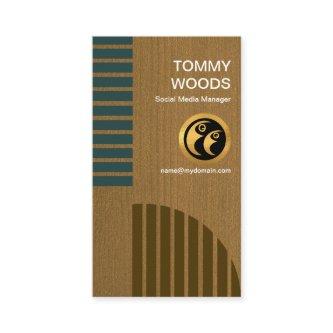 Exquisite Wood Grain Geometric Pattern Advertising