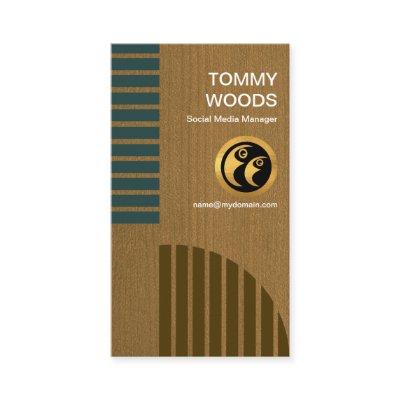 Exquisite Wood Grain Geometric Pattern Advertising