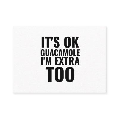 Extra guacamole funny avocado vegan