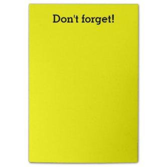 Extra Large Yellow notes | Custom office supplies