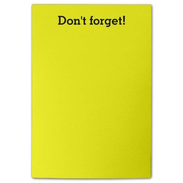 Extra Large Yellow notes | Custom office supplies