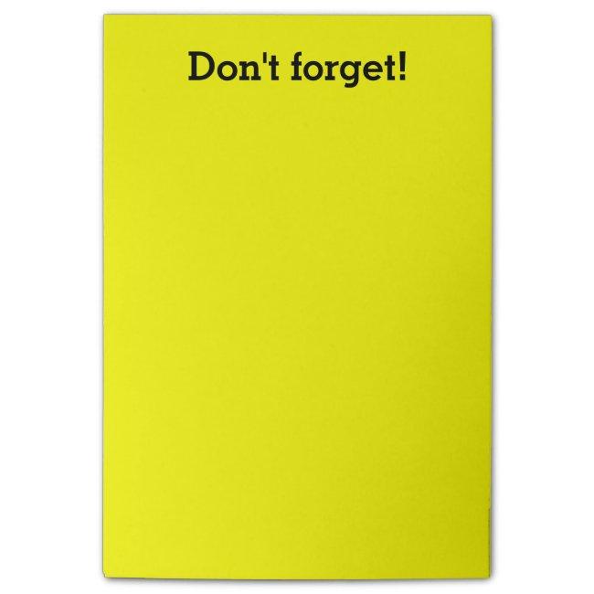Extra Large Yellow notes | Custom office supplies