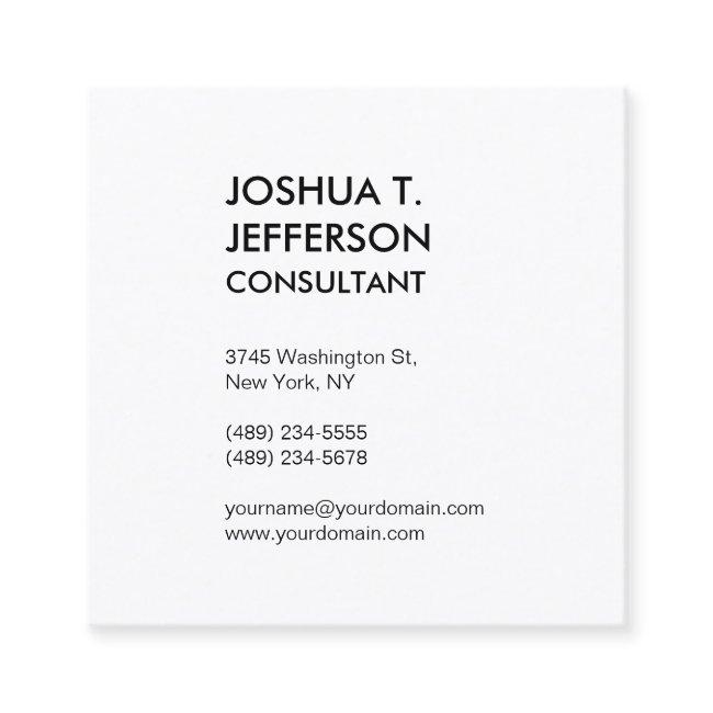 Extraordinary Size Black White Modern Stylish Square