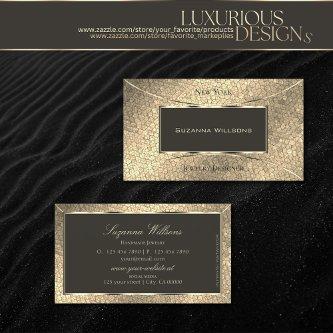 Eye Catcher Gold Snake and Dark Brown Stylish Chic
