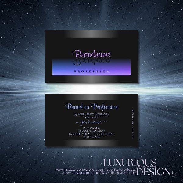 Eye Catching Black Blue and Pink Gradient