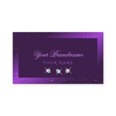 Eye Catching Dark Purple Sparkle Diamonds Stylish