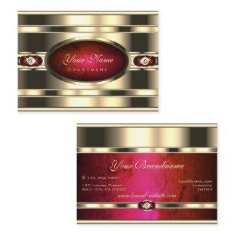 Eye Catching Golden with Red Marble and Diamonds