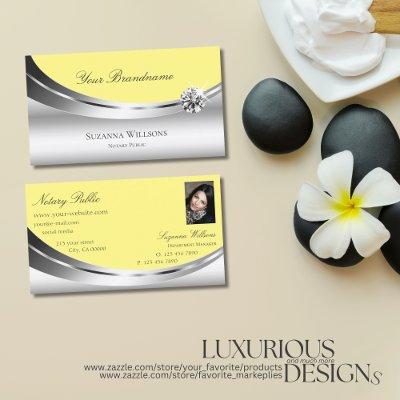 Eye Catching Silver Yellow with Photo and Diamond