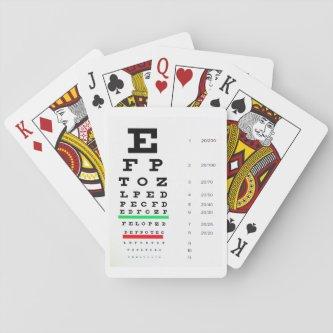 Eye Chart Playing Cards